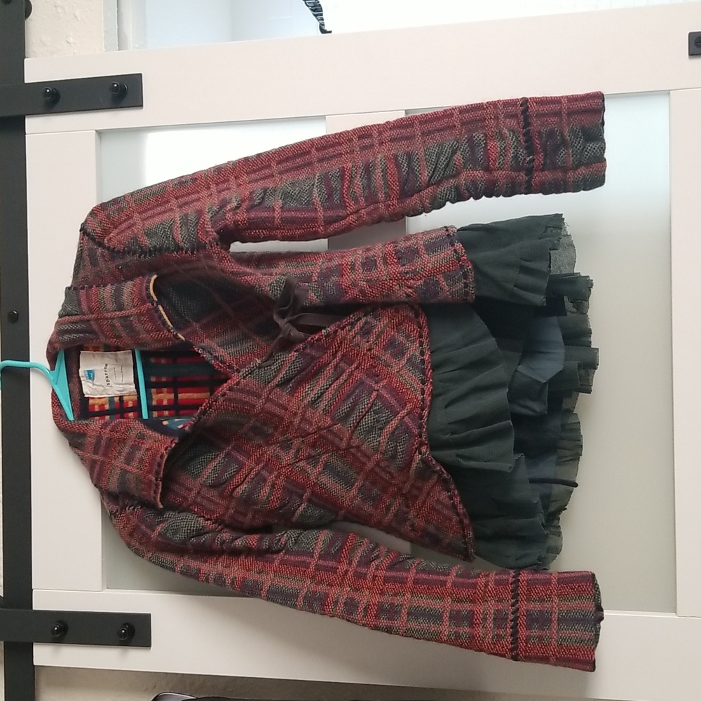 Sparrow Multi Color Wool And Angora Ruffle Sweate… - image 1